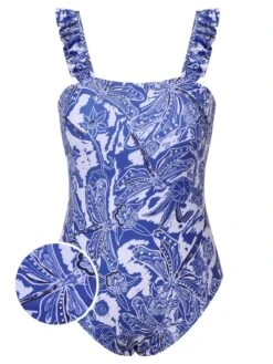 [Plus Size] 1960s Blue-and-white Porcelain Swimsuit & Cover-up -Women's Fashion Sales SCXL000038 01 6779abe3 3a47 458d b346 514e45f91da8