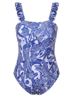 [Plus Size] 1960s Blue-and-white Porcelain Swimsuit & Cover-up -Women's Fashion Sales SCXL000038 1 a9578828 9983 449f b349 45fa948ab18d
