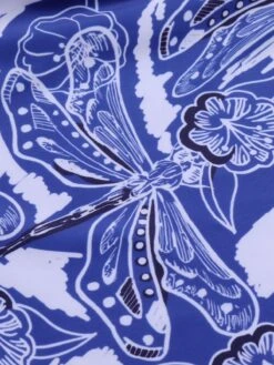 [Plus Size] 1960s Blue-and-white Porcelain Swimsuit & Cover-up -Women's Fashion Sales SCXL000038 4