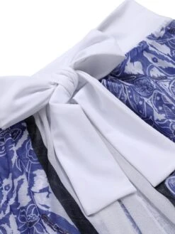 [Plus Size] 1960s Blue-and-white Porcelain Swimsuit & Cover-up -Women's Fashion Sales SCXL000038 4 aa434a5d 9f96 4aeb 8d25 ccead701666e