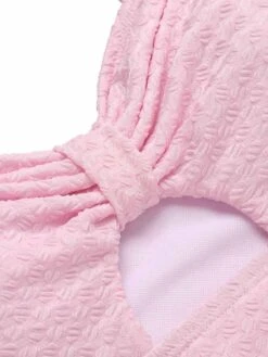 [Pre-Sale] Blue 1950s Solid Ruched Swimsuit -Women's Fashion Sales SCXL000042 4 b134eb61 acb9 4cf1 bfb9 f23374d43c78