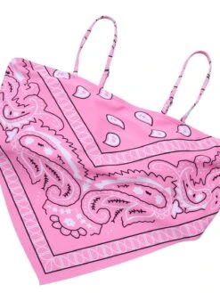 [Plus Size] 1950s Spaghetti Strap Print Swimsuit -Women's Fashion Sales SCXL000052 1 4 compressed