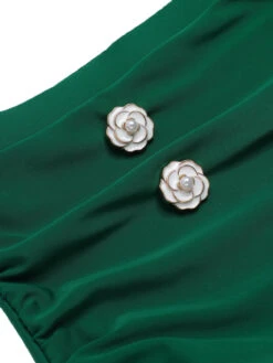 [Plus Size] Green 1940s Striped Halter Swimsuit -Women's Fashion Sales SCXL000061 6 49480fb3 1caa 48db 8b1f 1fc0d7720eb1