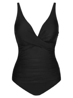 1950s Classic Solid One-Piece Swimsuit -Women's Fashion Sales SCXL000112 1