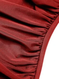 1950s Classic Solid One-Piece Swimsuit -Women's Fashion Sales SCXL000112 R 5