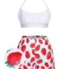 [Plus Size] 1930s Halter Strawberry Swimsuit Set -Women's Fashion Sales SCXL000142 MC 01 1 compressed