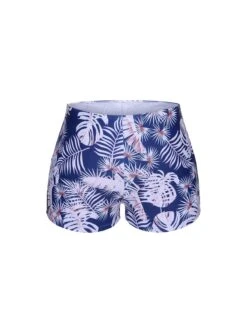 [Plus Size] Blue 1950s Leaves Spaghetti Strap Swimsuit -Women's Fashion Sales SCXL000147 4