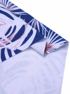 [Plus Size] Blue 1950s Leaves Spaghetti Strap Swimsuit -Women's Fashion Sales SCXL000147 6