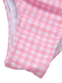 [Pre-Sale] Pink 1950s Spaghetti Strap Heart Plaids Swimsuit -Women's Fashion Sales SCXL000282 6 compressed