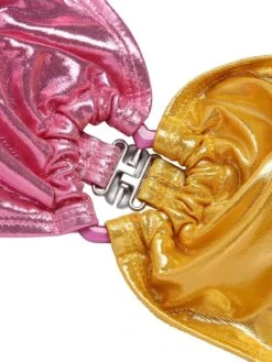 [Pre-Sale] Pink & Yellow 1970s Heart Ring Bikini Set -Women's Fashion Sales SCXL000402 5