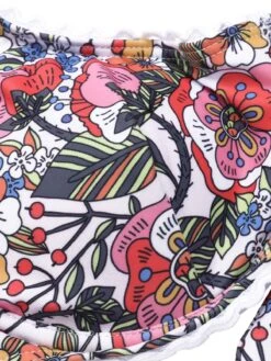 1940s Hippie Floral Wide Strap Swimsuit -Women's Fashion Sales SCXL000422 4