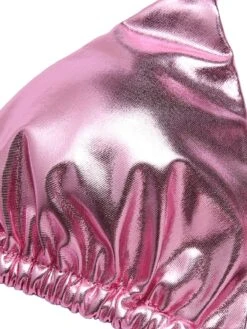 [Pre-Sale] Pink 1970s Metallic 3D Heart Swimsuit -Women's Fashion Sales SCXL000427 4