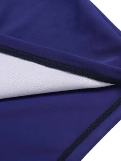 Dark Blue 1940s Halter Ocean Stripes Swimsuit 15 Dark Blue 1940s Halter Ocean Stripes Swimsuit -Women's Fashion Sales SCXL000436 6 compressed