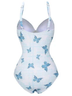 [Pre-Sale] Multicolor 1970s Butterfly Bow Strap Swimsuit -Women's Fashion Sales SCXL000439 3