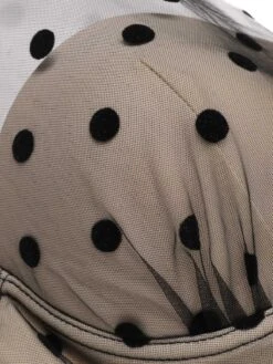 [Pre-Sale] Black 1950s Halter Polka Dots Mesh Swimsuit -Women's Fashion Sales SCXL000444 4 compressed