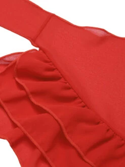 [Pre-Sale] 2PCS Red 1960s Roses Halter Swimsuit & Skirt Cover-Up -Women's Fashion Sales SCXL000518 4 42aa163f 65aa 45a5 aa3e 4f7aa23dde86