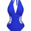 1930s Halter V-Neck Hollow One-Piece Swimsuit -Women's Fashion Sales SCXL000550 5 compressed