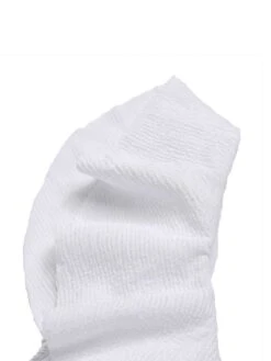 White 1950s Ruffles Solid Swimsuit -Women's Fashion Sales SCXL000572 4 compressed