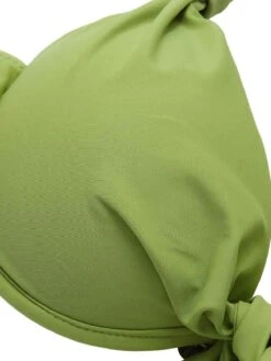 Chartreuse 1960s Tropical Tie Halter Swimsuit -Women's Fashion Sales SCXL000586 1 4