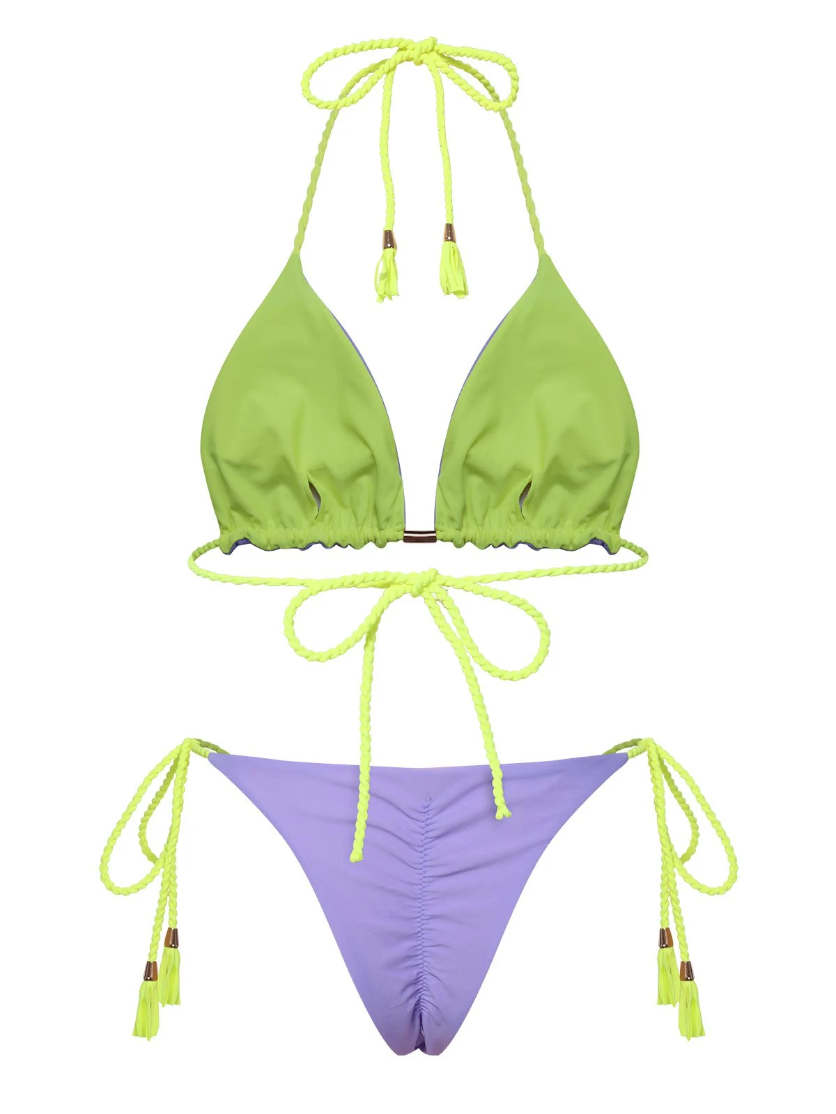 1950s Tie Back Backless Braided Bikini Set 16 1950s Tie Back Backless Braided Bikini Set - Image 15