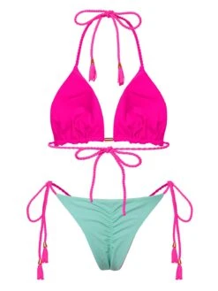 1950s Tie Back Backless Braided Bikini Set 27 1950s Tie Back Backless Braided Bikini Set -Women's Fashion Sales SCXL000632 8