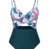 Lake Green 1930s Spaghetti Strap Floral Swimsuit -Women's Fashion Sales SCXL000656 1 1 compressed