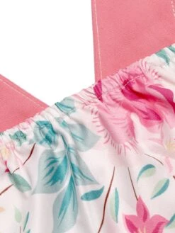 Pink 1950s Halter Floral Swing Dress -Women's Fashion Sales SVC016063 8